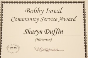 Another Award for Sharyn Duffin. Photo Niyi Fote