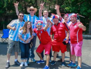 Chilean and Argentinean Fans fight over who wins Copa America 2016 and ask where is Brazil?