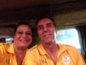 Rio 2016 AAD General Manager Carlos Oliveira and his wife Evelyn Vidal
