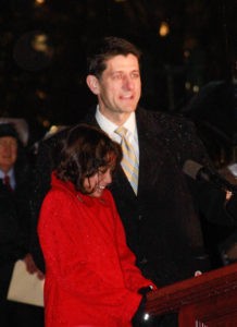 Capitol Hill`s Christmas Tree inaugurated & lit by Paul Ryan & Isabella Gerald