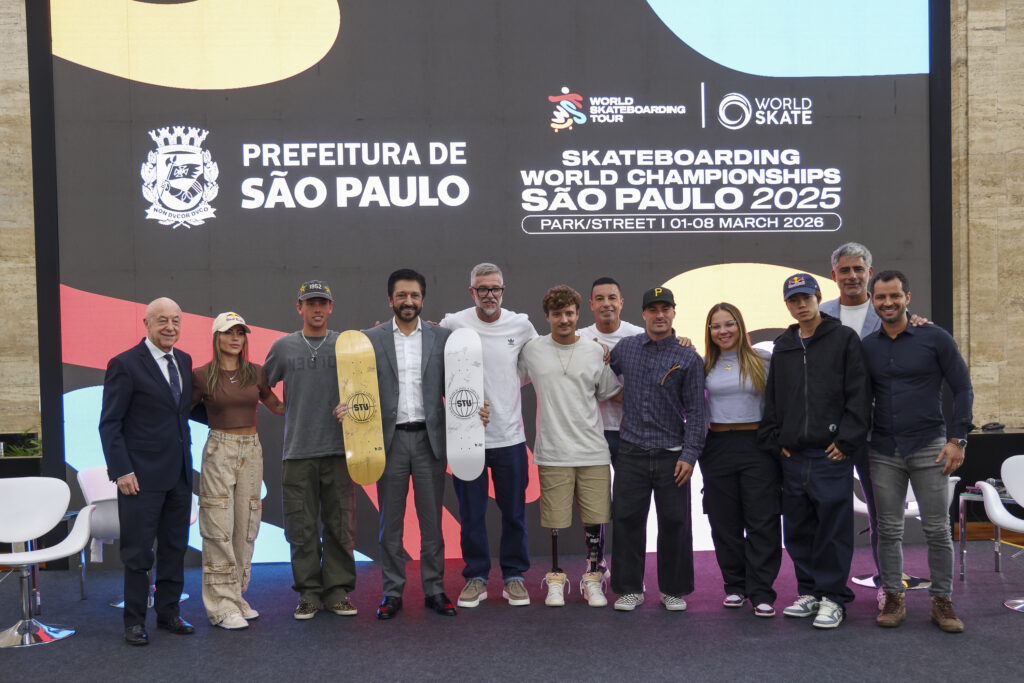 Coletiva de Imprensa do Mundial de Skate em São Paulo