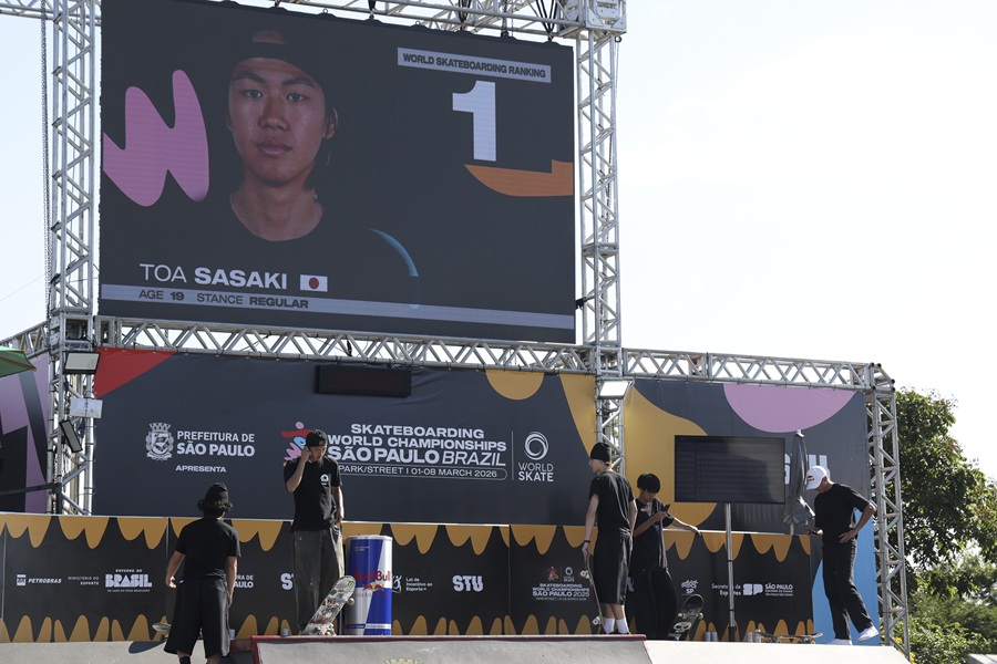 Semifinal do skate street Masculino do World Skate 2025 em São Paulo