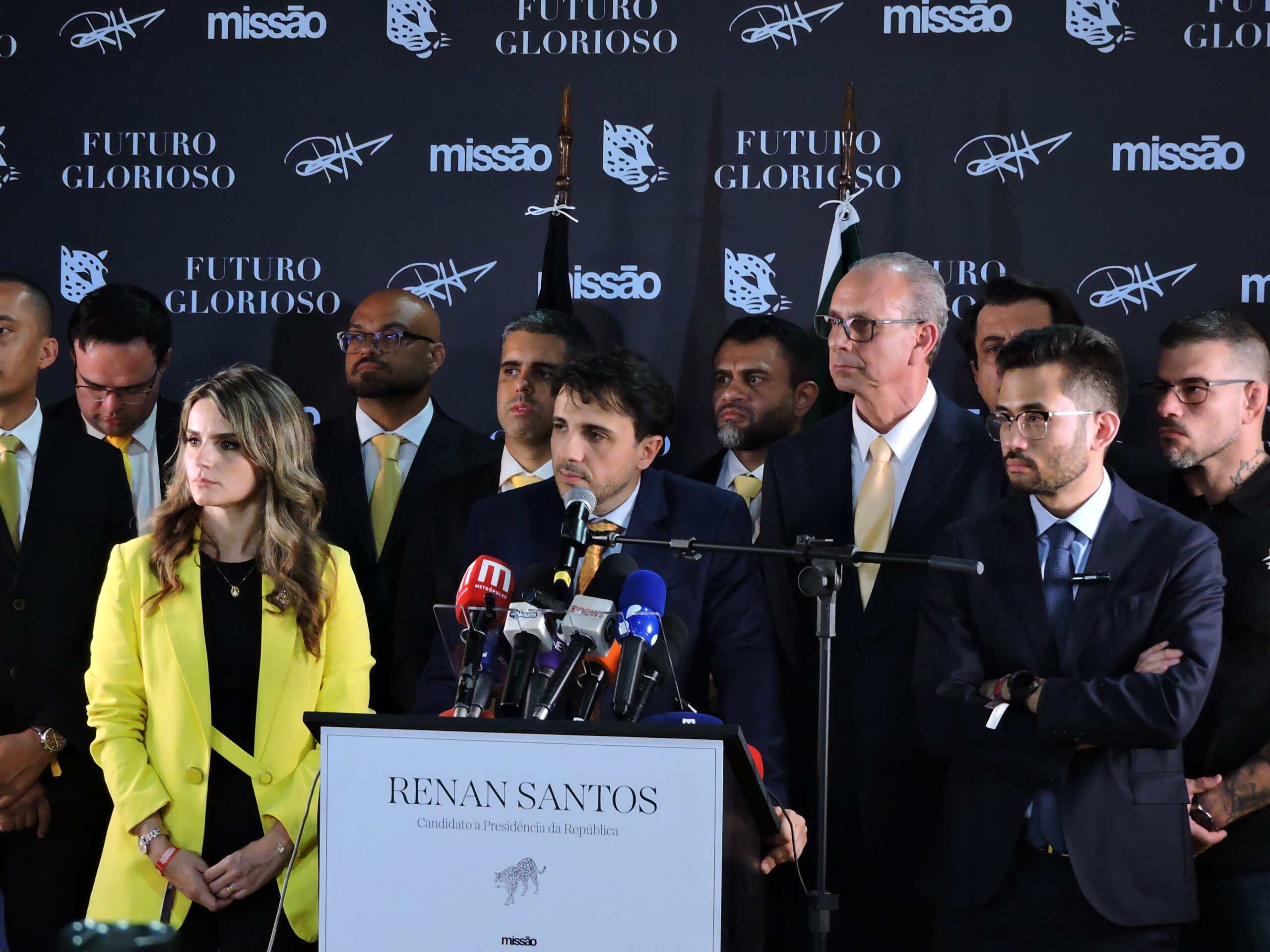 📸 Foto: Leandro Chemalle / TheNews2 | Renan Santos oficializa candidatura à Presidência da República durante convenção do Partido Missão em São Paulo