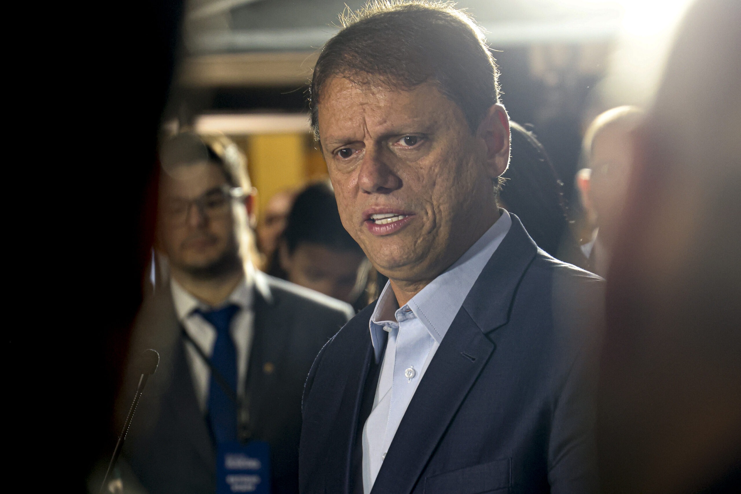 📸 Foto: Leco Viana / TheNews2 | Esta é uma notícia sobre: Tarcísio de Freitas cheg