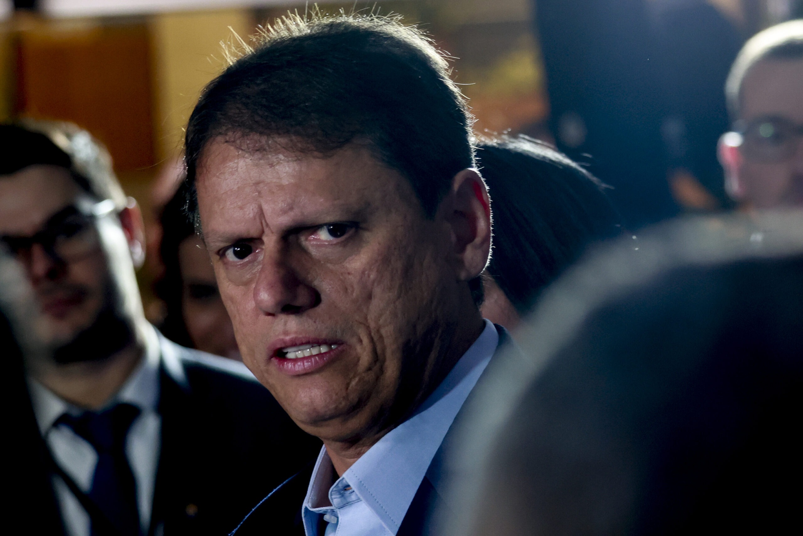 📸 Foto: Leco Viana / TheNews2 | Esta é uma notícia sobre: Tarcísio de Freitas cheg