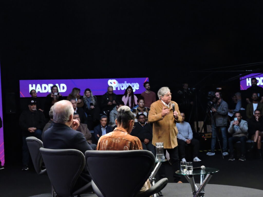São Paulo (SP), 10/08/2026 - POLÍTICA/ELEIÇÕES/GOVERNO/SP - O candidato ao governo de São Paulo Fernando Haddad do PT apresenta o programa de seguranç