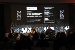 SÃO PAULO (SP), 10/08/2026 – SP2B / SUMMIT FIFA / COPA DO MUNDO FEMININA 2027 – O Summit FIFA promove o painel “O Efeito da Copa do Mundo Feminina da