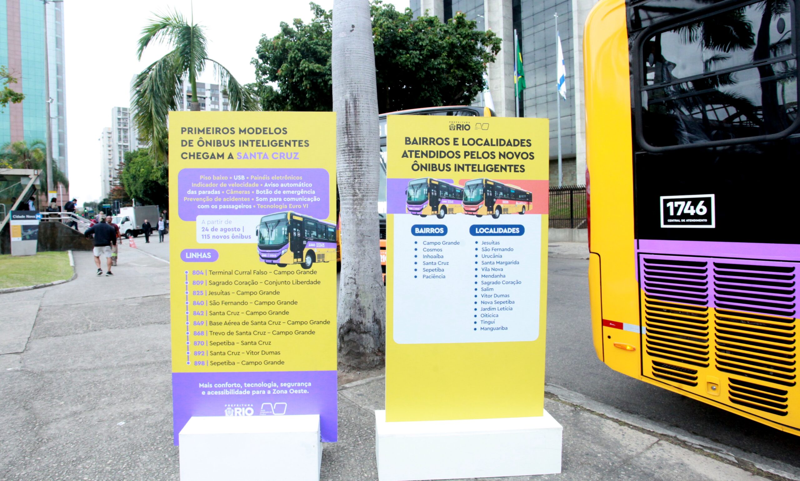 📸 Foto: onofre veras / TheNews2 | Prefeitura do Rio entrega novos ônibus com piso baixo para reforçar transporte público na Zona Oeste