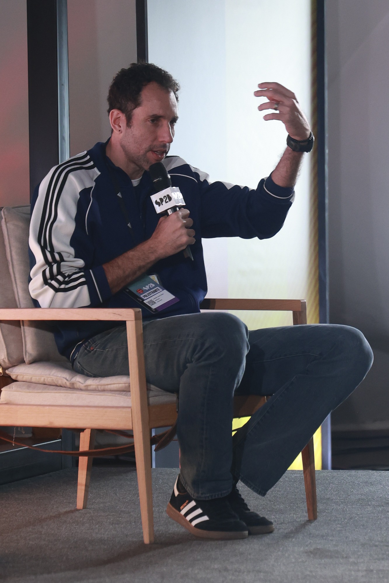 SÃO PAULO (SP), 14/08/2026 – SP2B/LIFESTYLE/BRANDING – André Svartman, CMO da adidas, participa do painel “Marcas que Entenderam o Potencial do Lifestyle”, durante o SP2B, nesta sexta-feira (14). A conversa aborda como marcas vêm se conectando ao lifestyle, à moda e ao comportamento para ampliar ... | Foto: Leco Viana / TheNews2