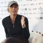 Paula Badosa Gibert participa de coletiva no SP Open em São Paulo
